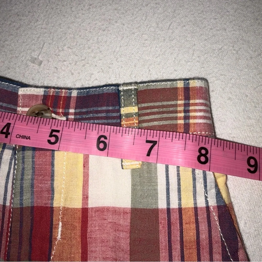 Ralph Lauren Baby Boy Multi Colored Plaid Pretty Easter Spring Shorts‎ Size 6M